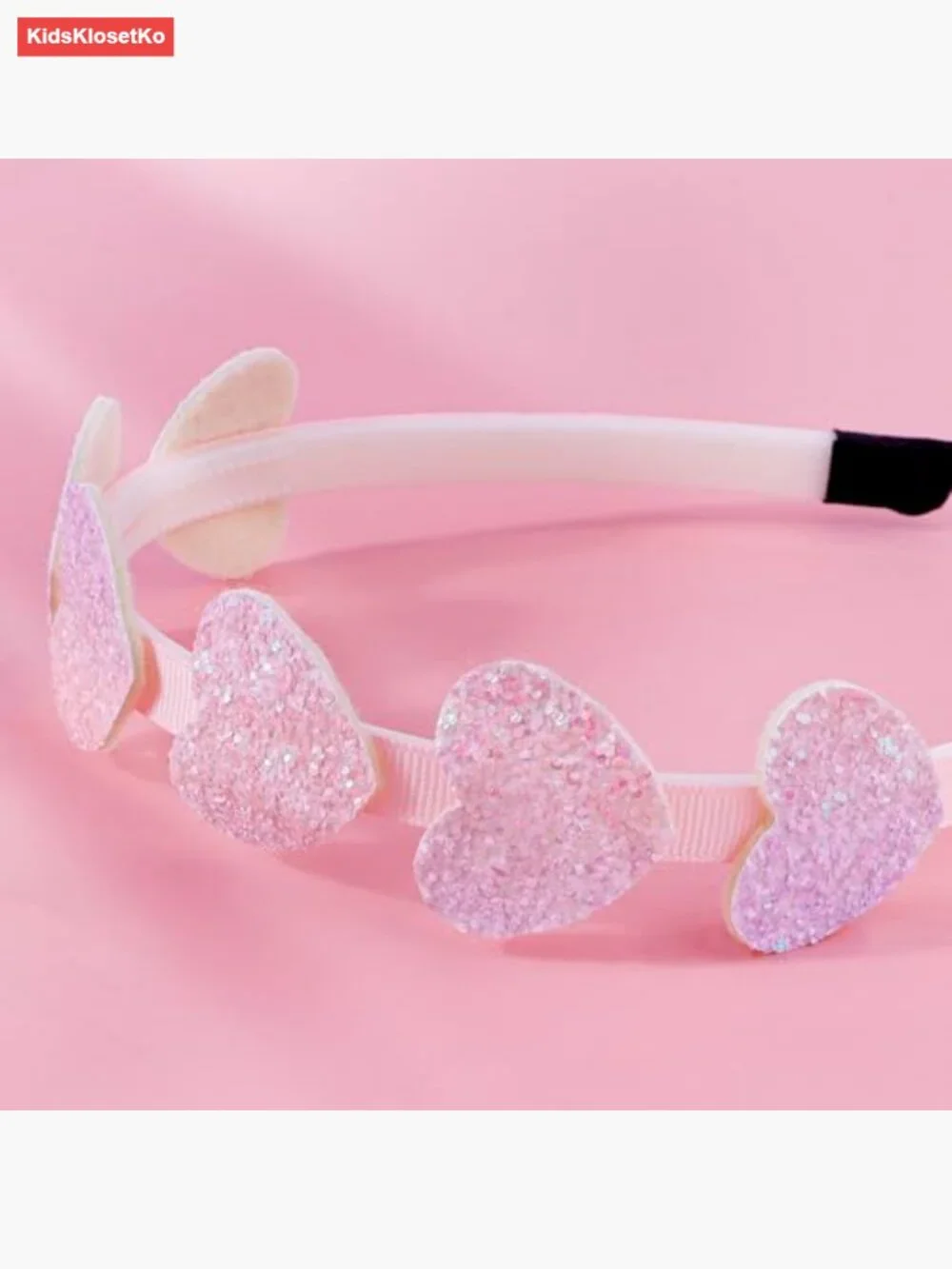 6 Pack Toddler Headbands Glitter Bows Stretchy Non-Slip Hair Accessories